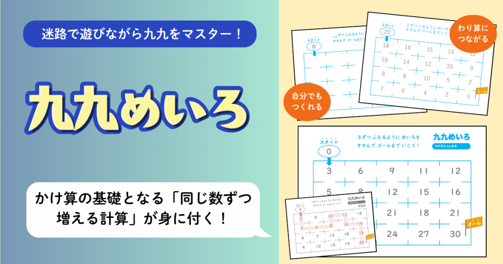 小２算数『かけ算』を学ぶ際、子どもが同数累加の考えを楽しく習得できる遊びの説明画像③